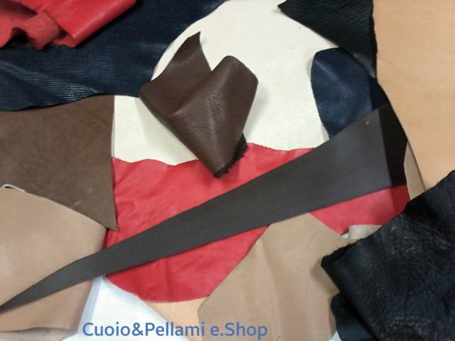 10 Selected leather scraps, color RED, various printed and foils, mix  selection pre-cut leather remnants as per pictures